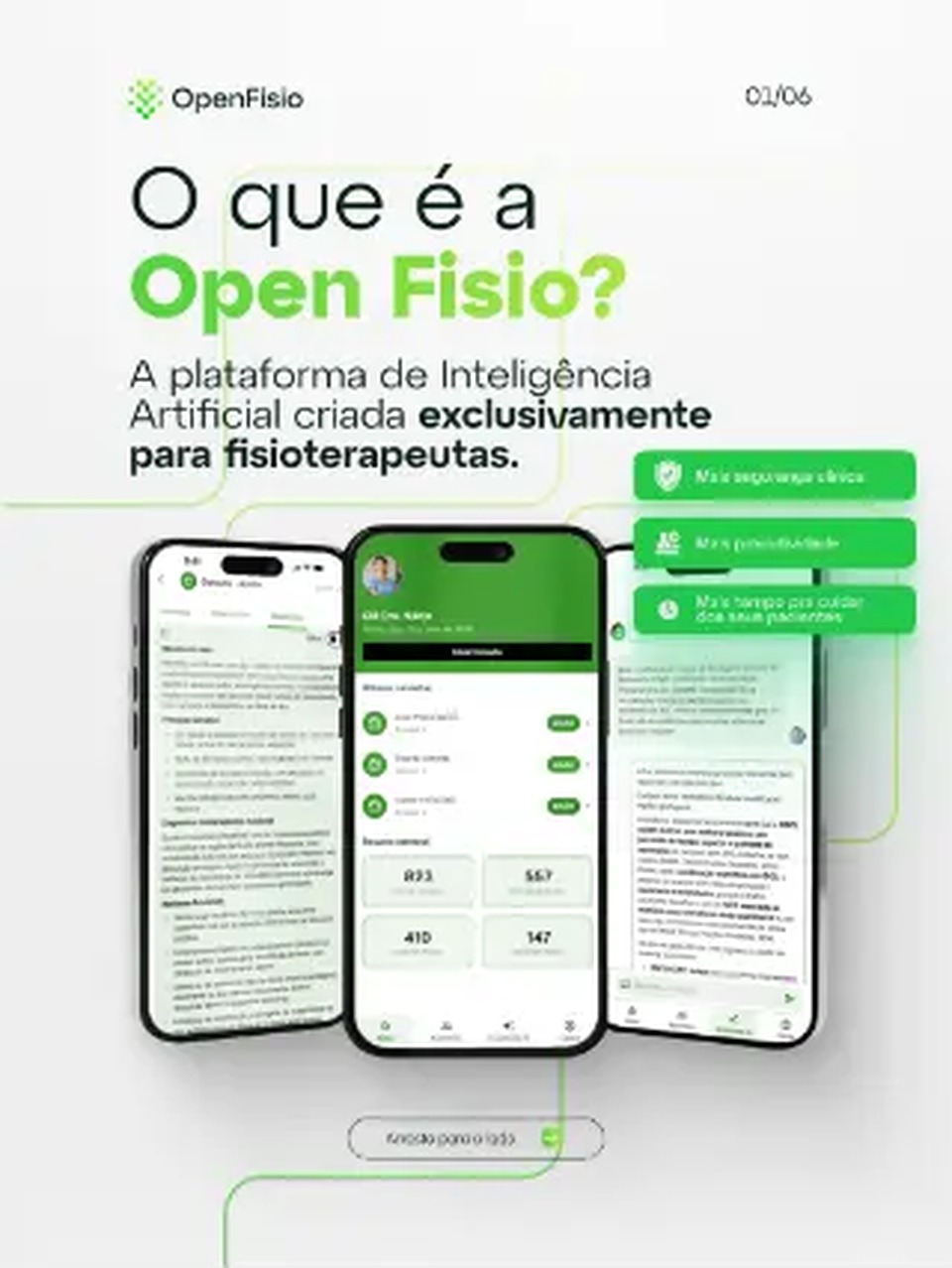 Slide 1 de 6 sobre a OpenFisio