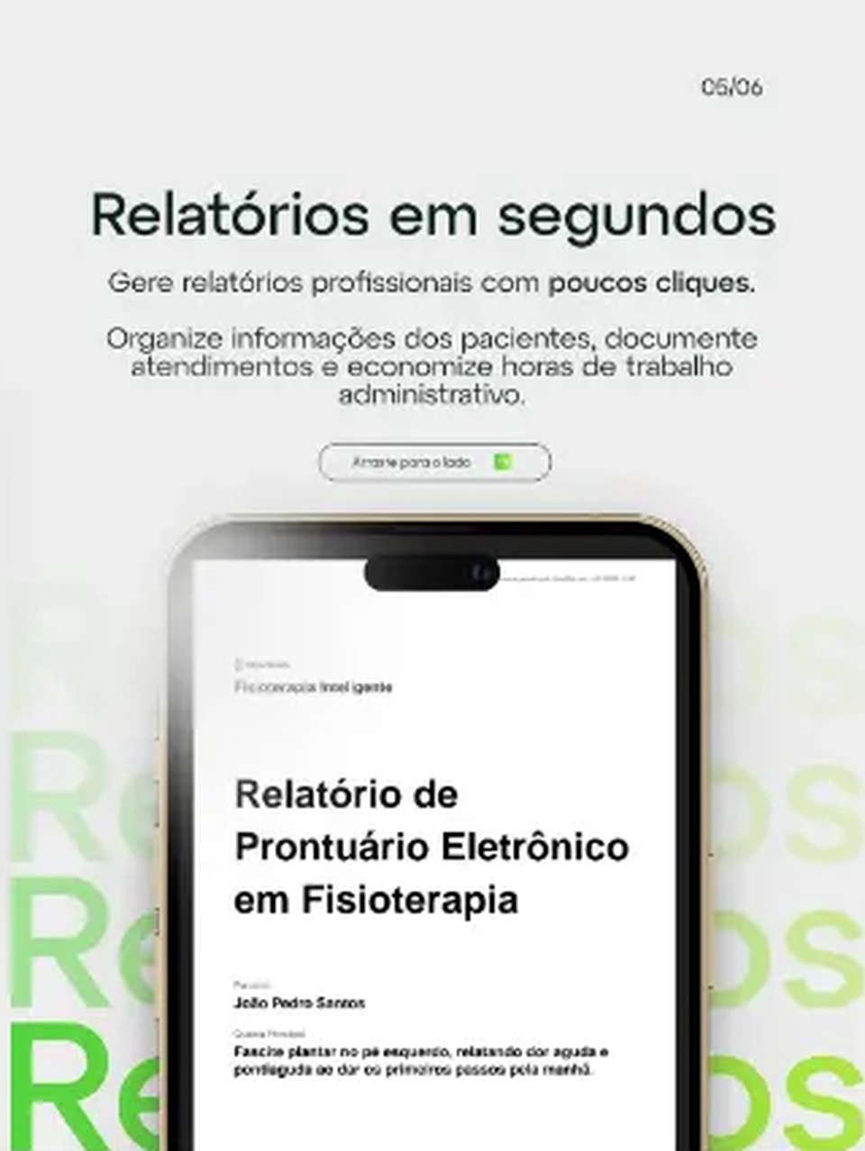 Slide 5 de 6 sobre a OpenFisio