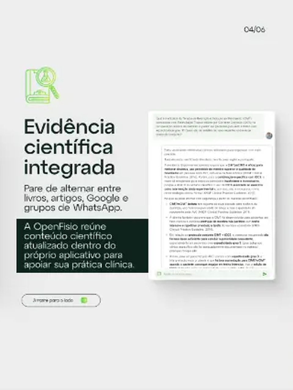 Slide 4 de 6 sobre a OpenFisio