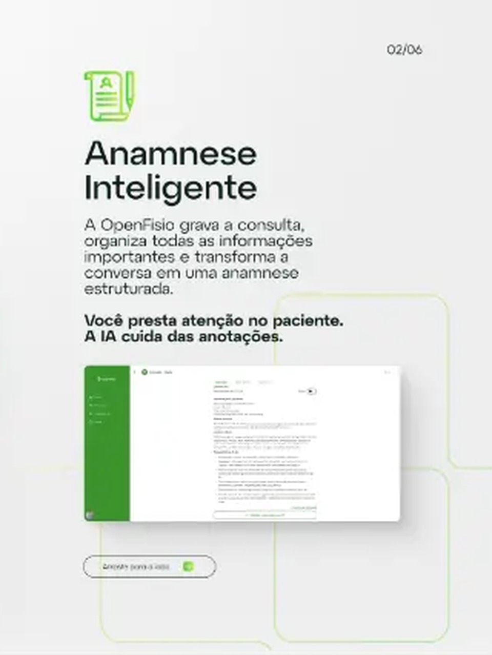 Slide 2 de 6 sobre a OpenFisio